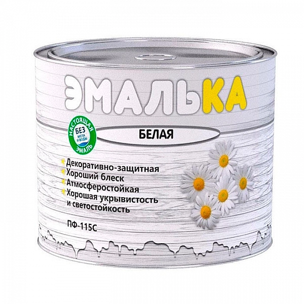 Эмаль Mav ПФ-115С Эмалька 2 л белая