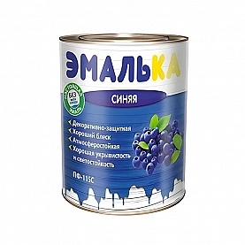 Эмаль Mav ПФ-115С Эмалька 0.9 л синяя