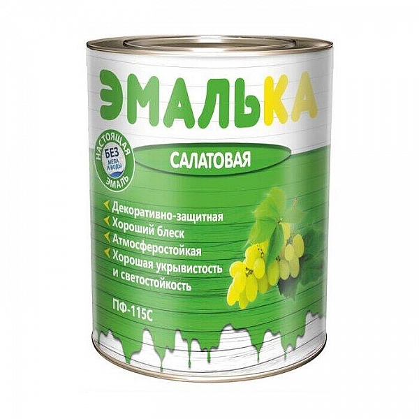 Эмаль Mav ПФ-115С Эмалька 0.9 л салатовая