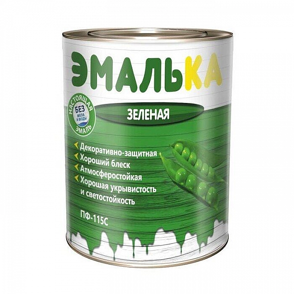 Эмаль Mav ПФ-115С Эмалька 0.9 л зеленая