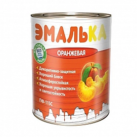 Эмаль Mav ПФ-115С Эмалька 0.9 л оранжевая