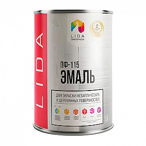 Эмаль Lida ПФ-115 1 кг серая