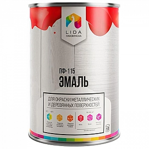 Эмаль Lida ПФ-115 1 кг нуга-коричневый