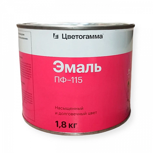 Эмаль Цветогамма ПФ-115 синяя 1.8 кг