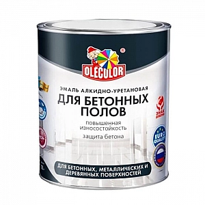 Эмаль Olecolor для бетонных полов 2.7 кг серый
