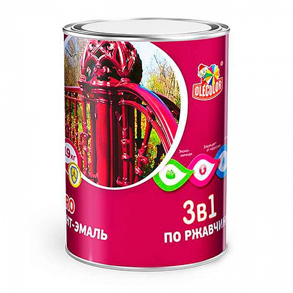 Грунт-эмаль Olecolor 2 кг белый