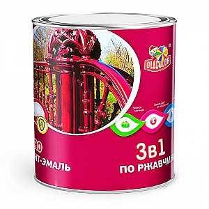 Грунт-эмаль Olecolor 2 кг коричневая