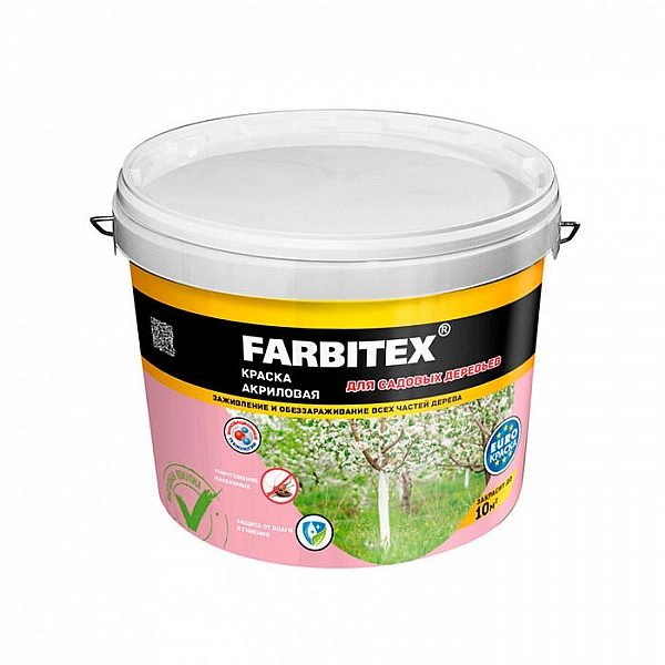 Краска для садовых деревьев Farbitex 6 кг