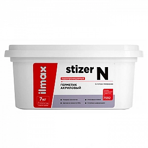 Герметик акриловый ilmax stizer N паропроницаемый 7 кг