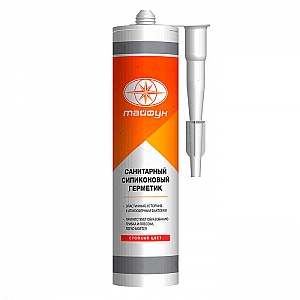 Герметик силиконовый Тайфун 280 мл 020 бежевый