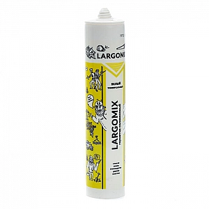 Герметик силиконовый Largomix универсальный 280 мл белый. Изображение - 1