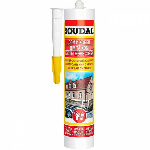 Силикон универсальный Soudal Дом Хобби 280 мл бесцветный