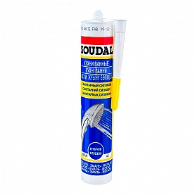 Силикон санитарный Soudal Кухни Ванные 280 мл белый