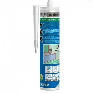 Герметик силиконовый Mapei XS1 300 мл №113 темно-серый