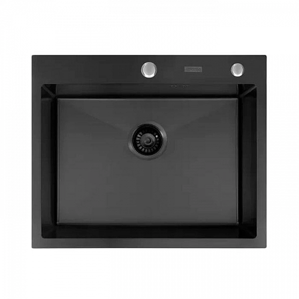 Мойка из нержавеющей стали Arfeka Eco AR Black PVD Nano Decor 600*500 мм