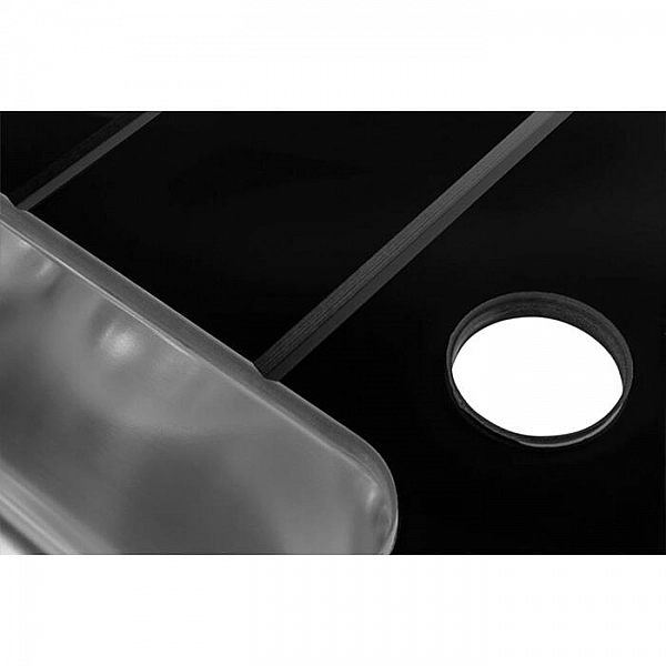 Мойка из нержавеющей стали ZorG GS 6250 black со стеклом 620*500 мм
