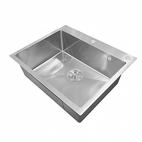 Мойка из нержавеющей стали Asteria A6050S сатин 600*500 мм + дозатор жидкого мыла Asteria A01S сатин. Изображение - 1