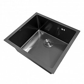 Мойка из нержавеющей стали Asteria A5045NB нано блэк 500*450 мм. Изображение - 1