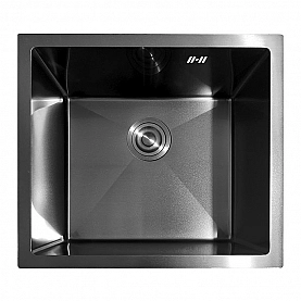 Мойка из нержавеющей стали Asteria A5045NB нано блэк 500*450 мм