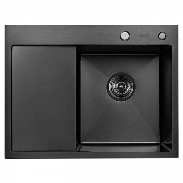 Мойка из нержавеющей стали Arfeka Eco AR R Black PVD Nano 650*500 мм