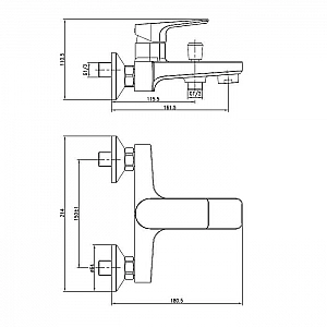 Смеситель Cersanit Nature 63064 однорычажный. Изображение - 4