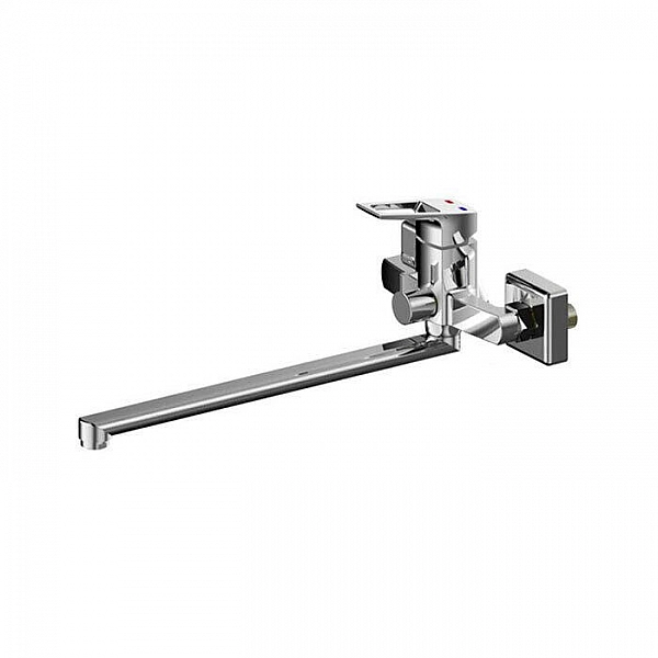 Смеситель Milardo Atlantic ATLSBLCM10 длинный излив 400 мм в комплекте + керамический дивертор в комплекте