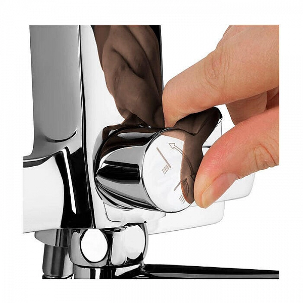 Смеситель Milardo Atlantic ATLSBLCM10 длинный излив 400 мм в комплекте + керамический дивертор в комплекте