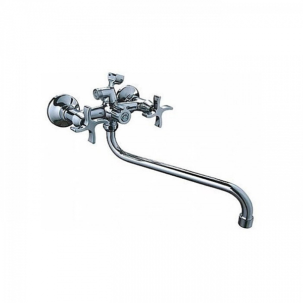 Смеситель Ledeme L2322 длинный излив встроенный керамический дивертор