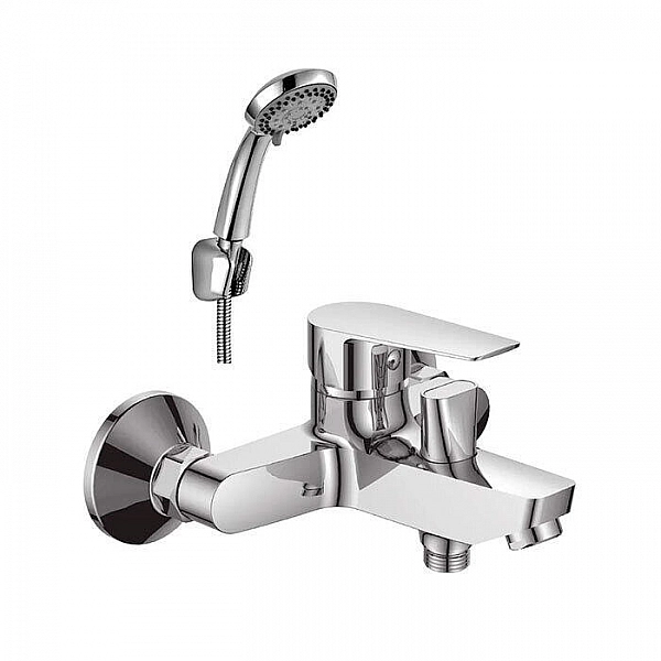 Смеситель Rossinka S35-31 одноручный 35 мм для ванны с коротким изливом хром