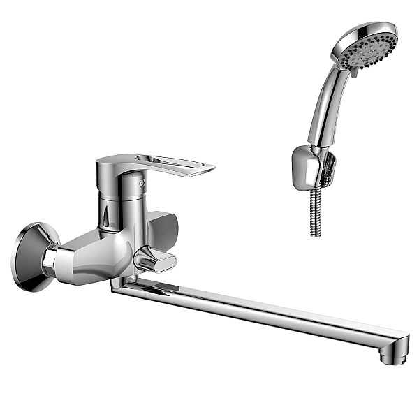 Смеситель Rossinka T40-32 одноручный с плоским изливом хром