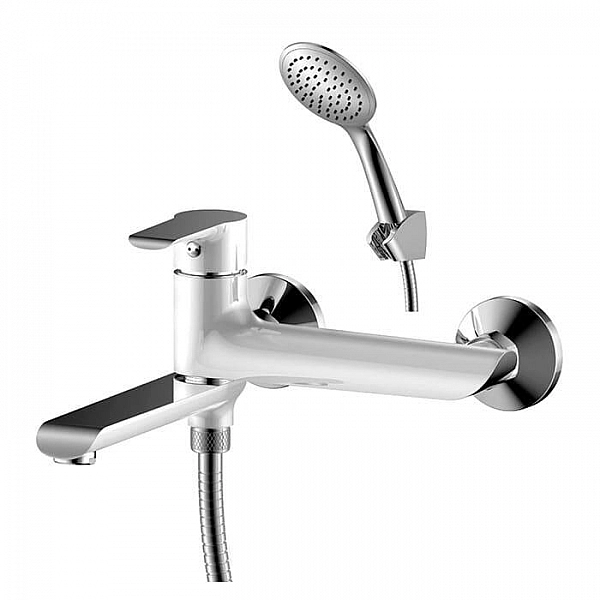 Смеситель Rossinka W35-33 одноручный с плоским поворотным изливом хром