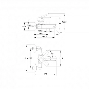 Смеситель Cersanit Vero 63061 однорычажный. Изображение - 4