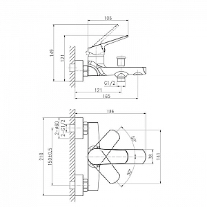 Смеситель Cersanit Flavis 64509 с комплектом. Изображение - 4