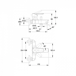 Смеситель Cersanit Vero 64510 с комплектом. Изображение - 3