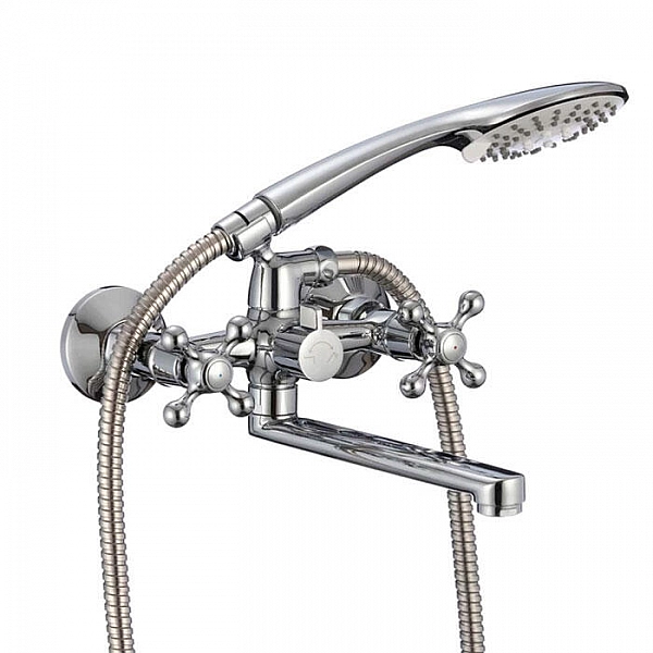 Смеситель Milardo Duplex DUPSB02M02 с изливом 172 мм в комплекте с лейкой шлангом и держателем