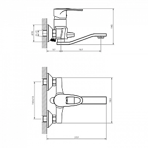 Смеситель Decoroom DR70044. Изображение - 1