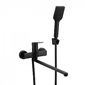 Смеситель Esko Singapore black SB 31 излив 350 мм с аксессурами