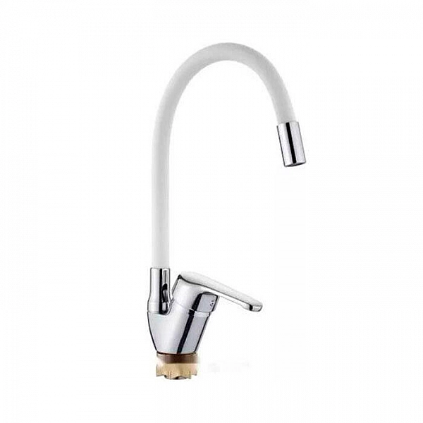 Смеситель Ledeme L4132-3 с белым силиконовым изливом
