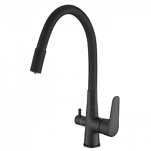 Смеситель Esko Coral Total CL 03 B с подключением к фильтру черный