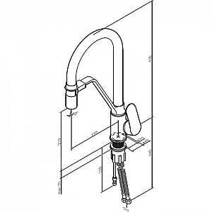 Смеситель AM.PM Like F8007802 хром/черный. Изображение - 5