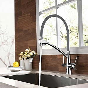 Смеситель Lemark Comfort LM3071C-Gray с подключением к системе очистки воды. Изображение - 6