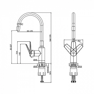 Смеситель Cersanit Moduo 68230 черный. Изображение - 9