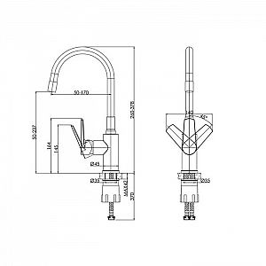 Смеситель Cersanit Moduo 68231 сатин. Изображение - 8