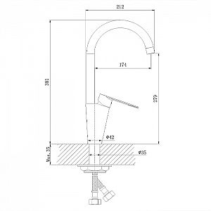 Смеситель Lauter Arc 21CK71691BS. Изображение - 6