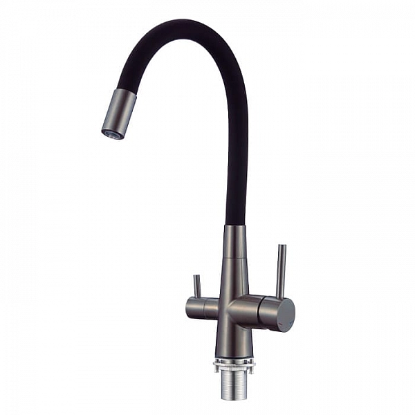 Смеситель Esko Coral CL03GMB с подключением к фильтру графит/черный
