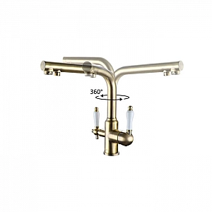 Смеситель Esko Kitchen K03BR с подключением к фильтру бронза. Изображение - 2