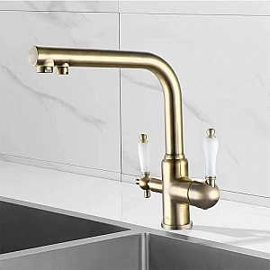 Смеситель Esko Kitchen K03BR с подключением к фильтру бронза. Изображение - 3