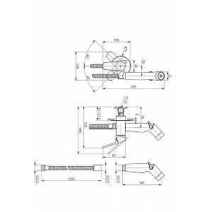 Смеситель Cersanit Flavis 64104  встраиваемый с гигиеническим душем. Изображение - 3