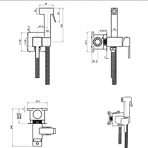 Смеситель Lauter Mild 21LT071CH с гигиеническим душем. Изображение - 5
