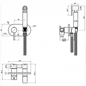 Смеситель Lauter Mist 21TZ221CH с гигиеническим душем. Изображение - 6
